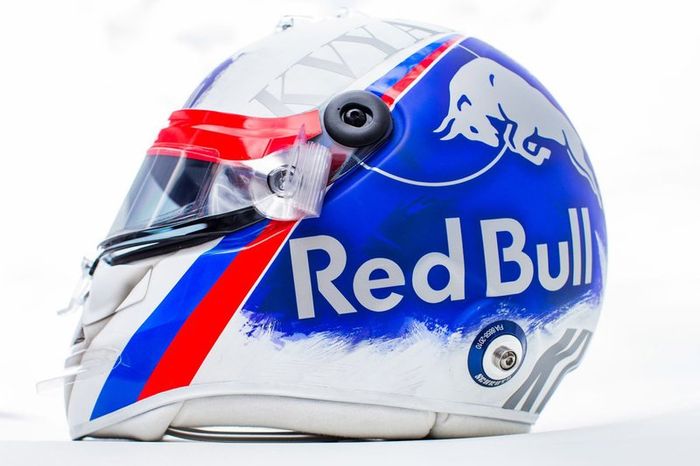 El casco de Daniil Kvyat, Toro Rosso, para el GP de Rusia (no le dejaron usarlo)