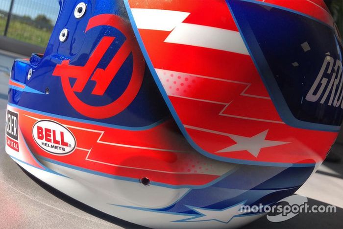 Casco de Romain Grosjean 