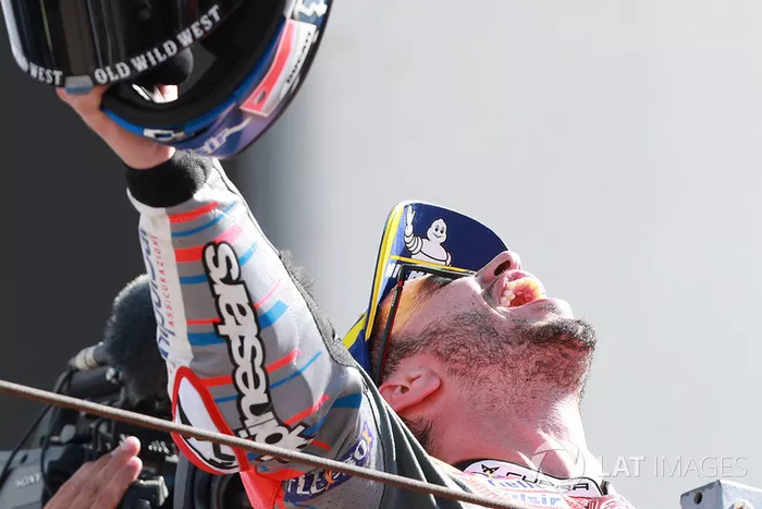 Podio: ganador de la carrera Andrea Dovizioso, Ducati Team