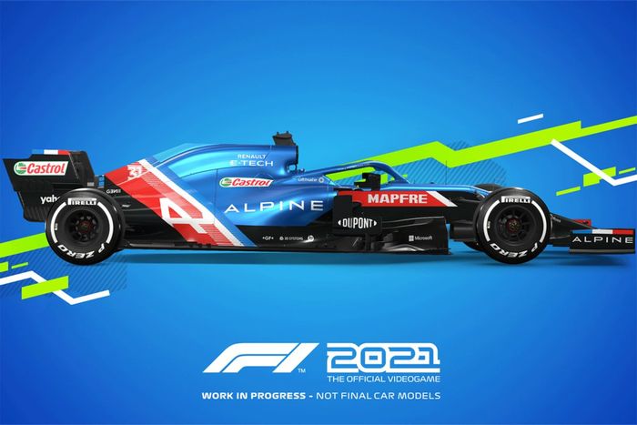 Decoración F1 2021 Alpine