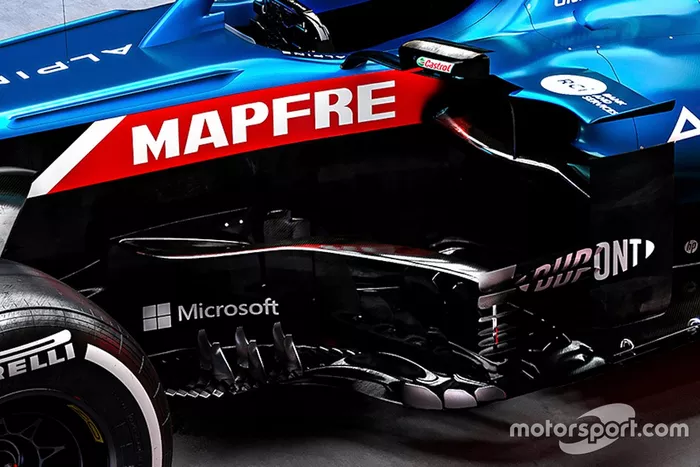 Detalle del Alpine A521 