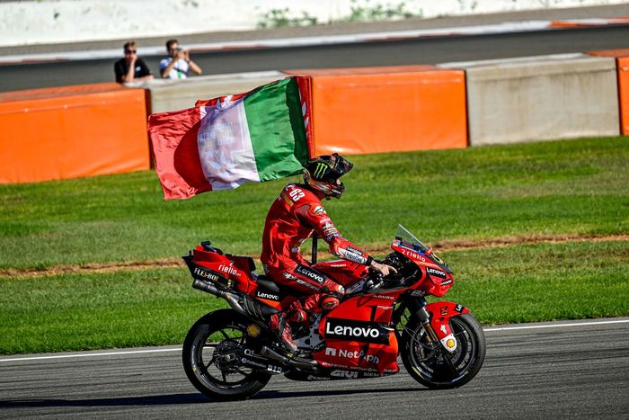 El campeón del mundo de MotoGP Francesco Bagnaia, del equipo Ducati