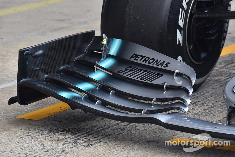 Mercedes AMG F1 front nose technical detail