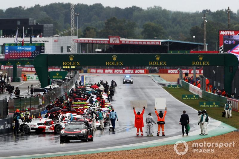 Aspectos de la parrilla de salida