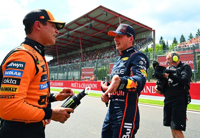 Lando Norris, McLaren, Max Verstappen, Red Bull Racing