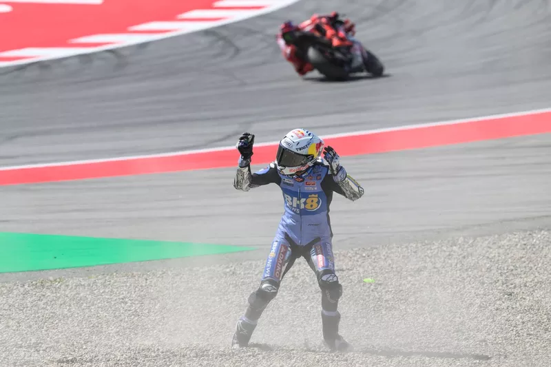Alex Marquez, chute de Gresini Racing
