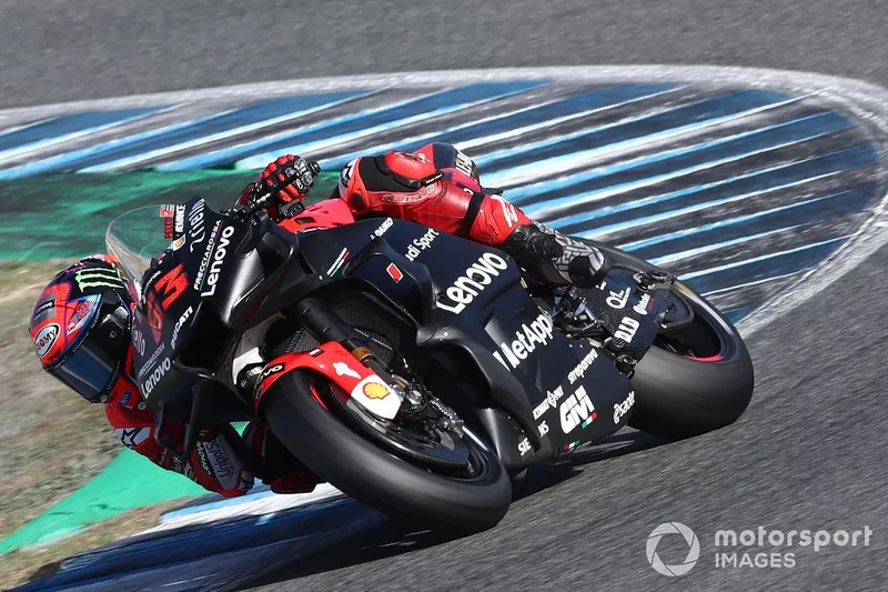 Pecco Bagnaia avec le nouveau carénage de Ducati
