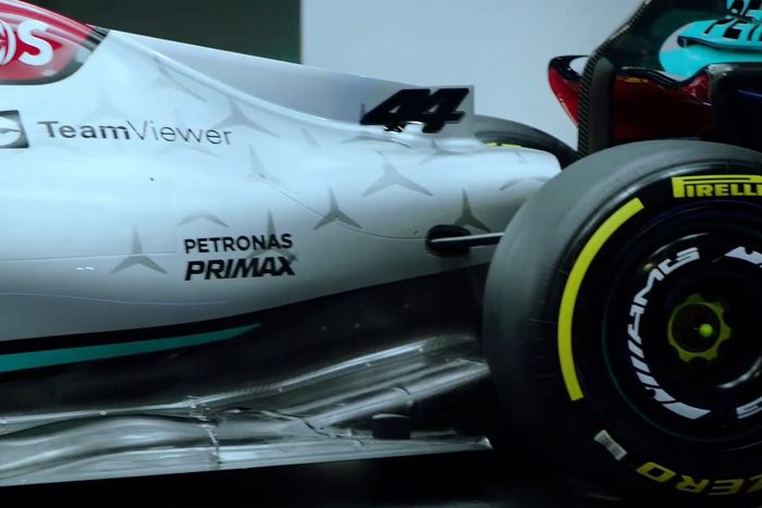 Detalle del Mercedes W13