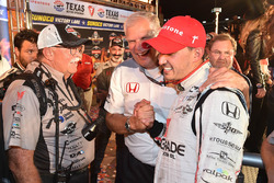 Ganador de la carrera Graham Rahal, Rahal Letterman Lanigan Racing Honda