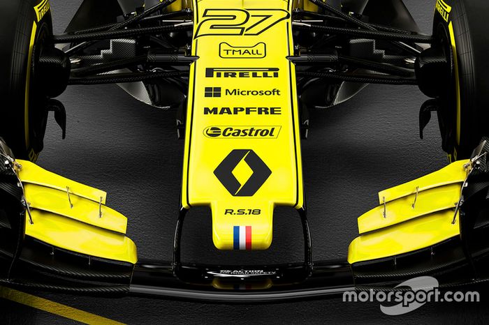 Renault F1 Team RS18 detalle del frente