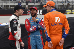 Joey Logano, Team Penske, Ford Fusion Autotrader, Brad Keselowski, Team Penske, Ford Fusion Discount Tire and Darrell Wallace Jr., Richard Petty Motorsports, Chevrolet STP