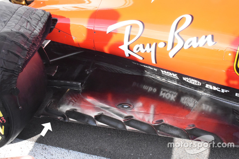 Ferrari SF70H, sidepods