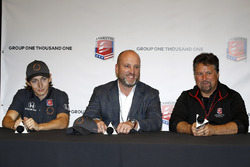 Andretti Autosport press conference with Zach Veach, Dan Towriss of Group One Thousand One, and Michael Andretti