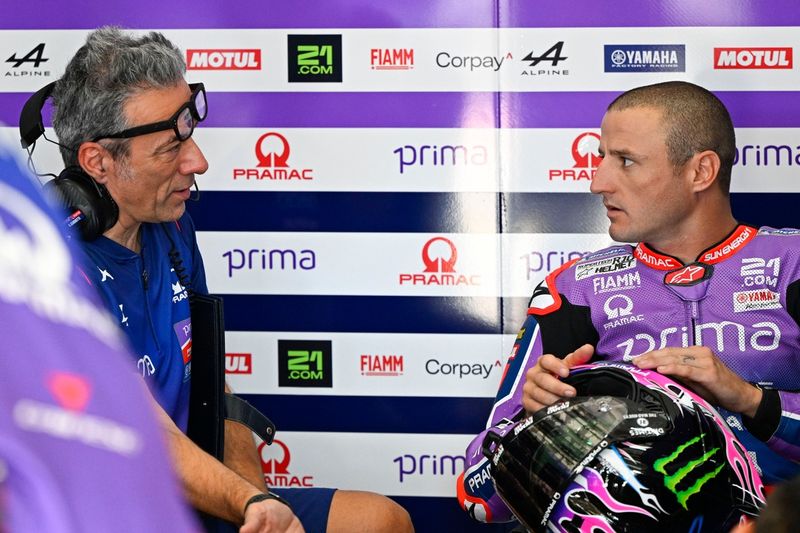 Jack Miller et son chef mécanicien (Pramac Racing)