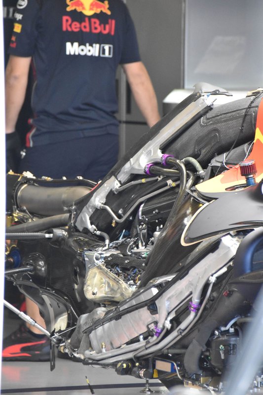 Red Bull Racing RB15 engine detail