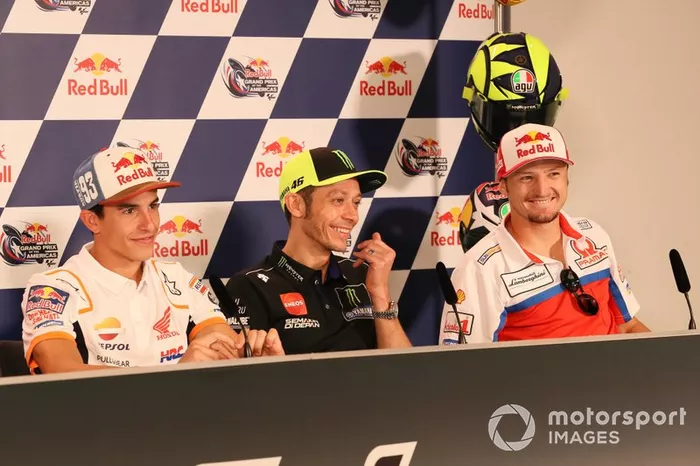 Marc Marquez, Repsol Honda Team, Valentino Rossi, Yamaha Factory Racing, Jack Miller, Pramac Racing, Press Conference