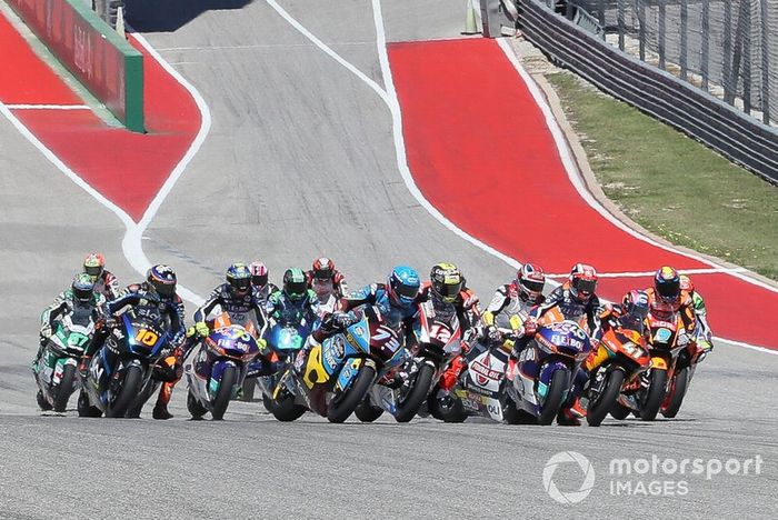 Salida de Moto2 en Austin
