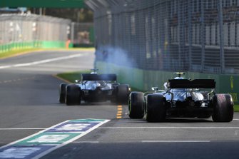 Lewis Hamilton en Valtteri Bottas, Mercedes AMG W10