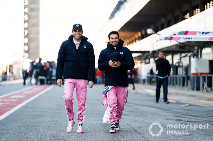 Lance Stroll, Racing Point y Sergio Perez, Racing Point