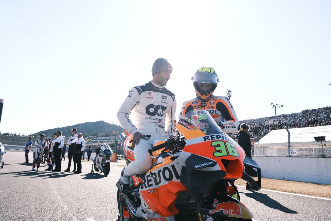 Daniel Ricciardo, AlphaTauri, Joan Mir, Repsol Honda Team