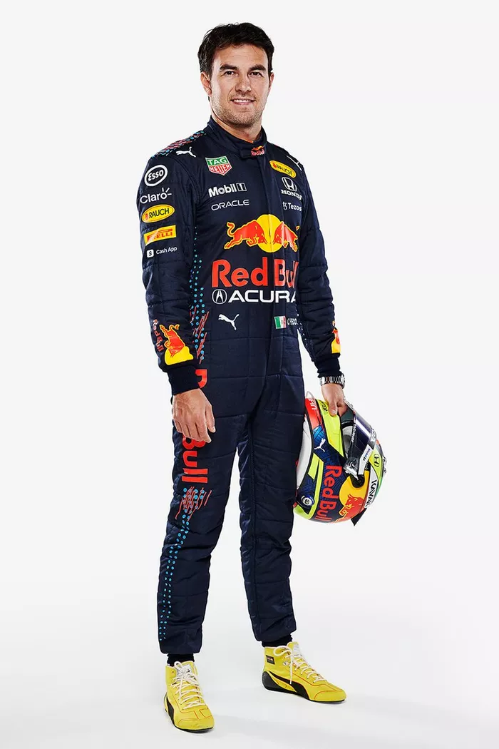Sergio Perez, Red Bull Racing with Acura sponsor
