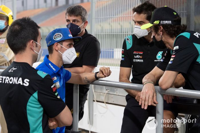 Alex Rins, Team Suzuki MotoGP, Valentino Rossi, Petronas Yamaha SRT