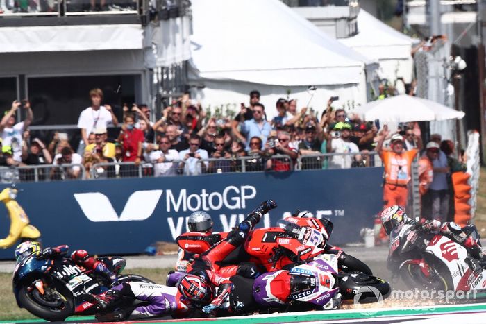 Accidente de Johann Zarco, Pramac Racing Michel Pirro Pol Espargaró, Repsol Honda Team