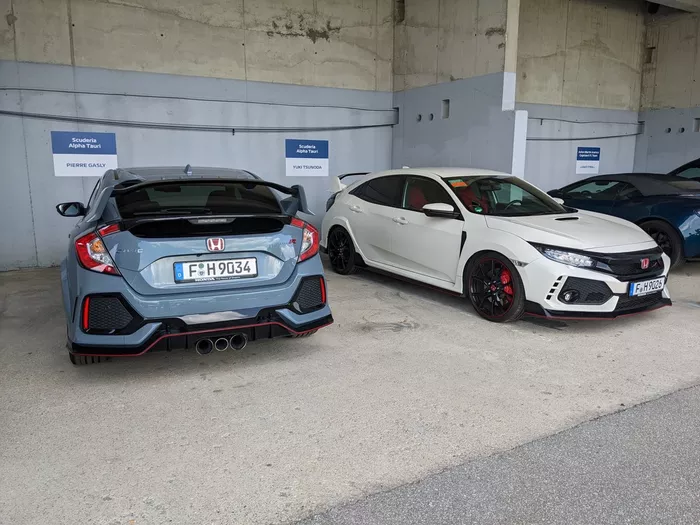 Honda Civic Type-R, Pierre Gasly; Honda Civic Type-R, Yuki Tsunoda