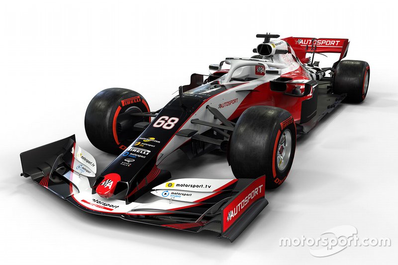 Diseño del auto de Motorsport Network F1 