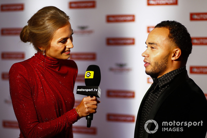 Nicolas Hamilton being interviewed