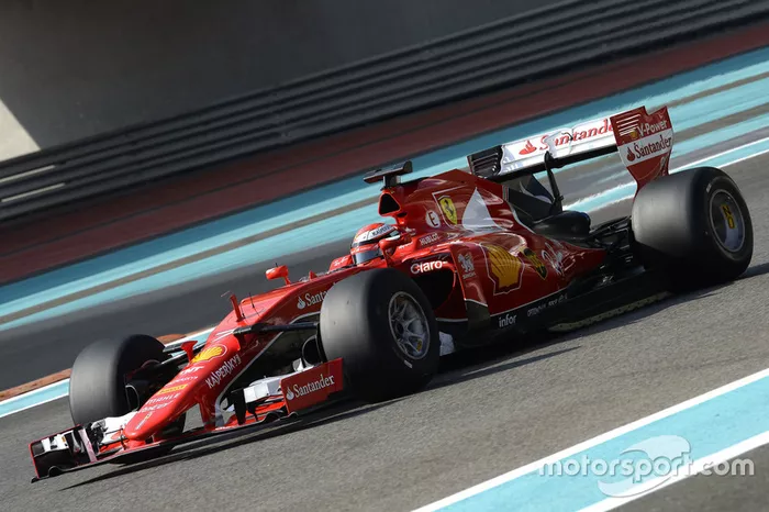 Kimi Raikkonen, Ferrari probando las Pirelli 2017