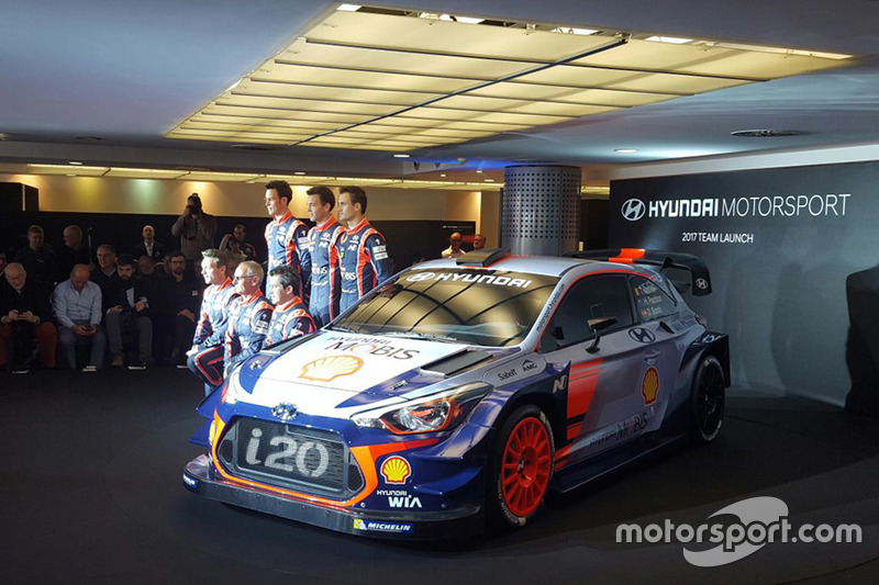 Dani Sordo, Hayden Paddon, John Kennard, Marc Marti, Nicolas Gilsoul, Thierry Neuville, Hyundai Motorsport revelan el Hyundai i20 Coupe WRC 2017