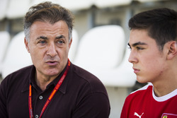 Jean Alesi with his son, Giuliano Alesi, Trident