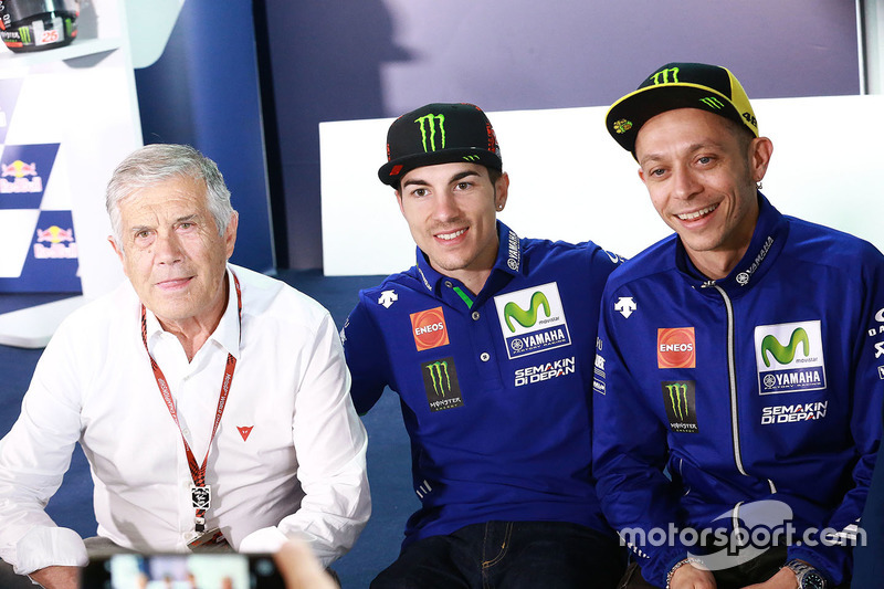 Giacomo Agostini, Maverick Viñales, Yamaha Factory Racing, Valentino Rossi, Yamaha Factory Racing