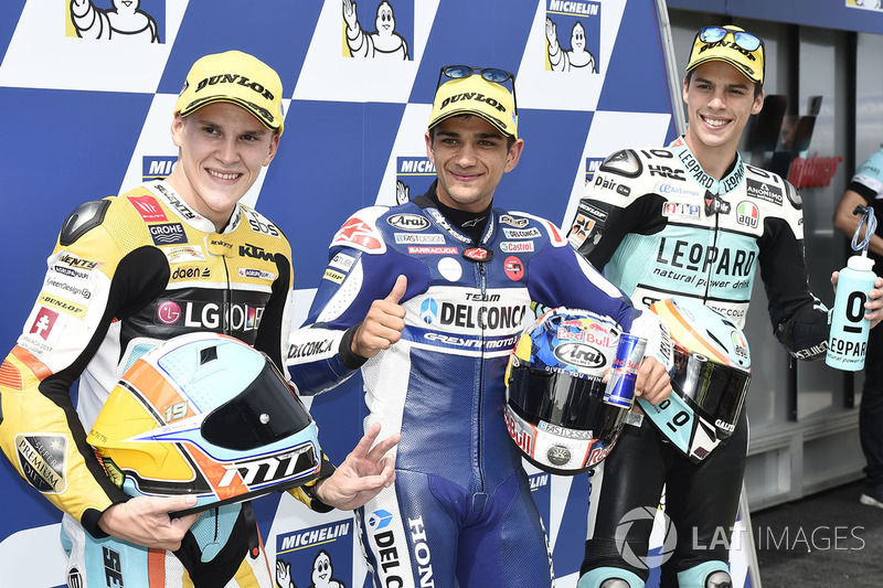 Pole para Jorge Martin, Del Conca Gresini Racing Moto3, segundo, Gabriel Rodrigo, RBA Racing Team, tercero, Joan Mir, Leopard Racing