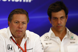 Zak Brown, Executive Director, McLaren Technology Group and Toto Wolff, Executive Director Mercedes
