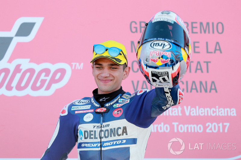 Podio: Ganador de la carrera Jorge Martin, Del Conca Gresini Racing Moto3