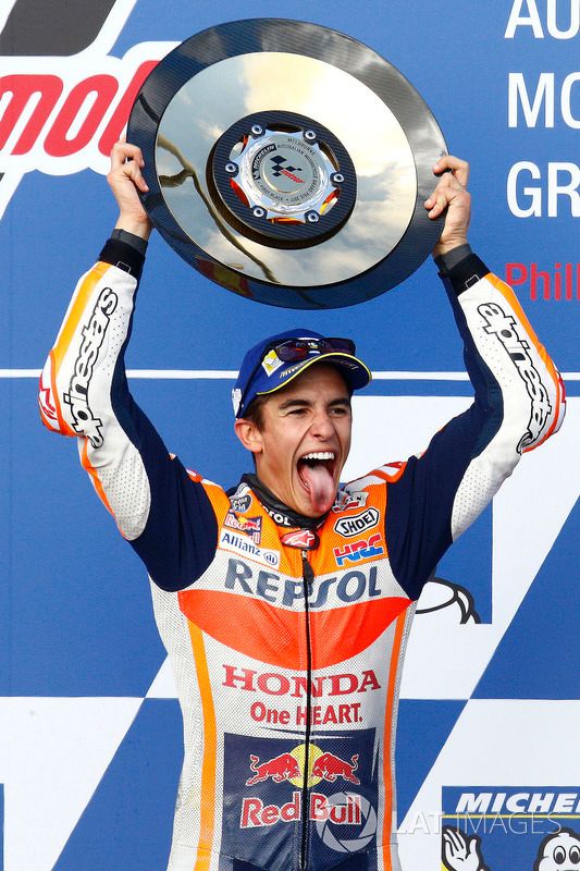 Podio: ganador de la carrera Marc Márquez, Repsol Honda Team