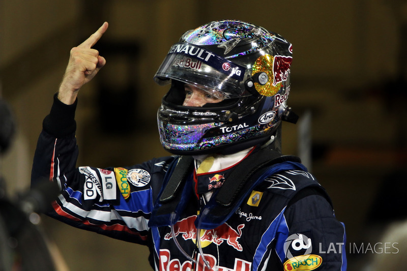 Race winner and World Champion Sebastian Vettel, Red Bull Racing