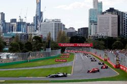 Lewis Hamilton, Mercedes-AMG F1 W09 EQ Power+ leads at the start of the race