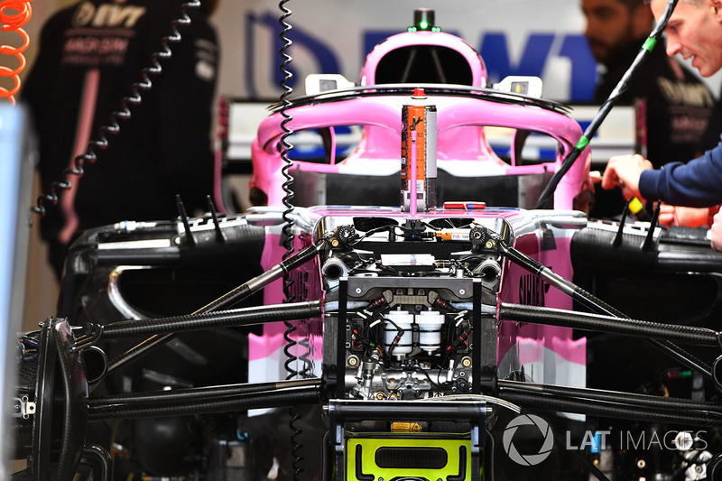 Force India VJM11 front suspension detail