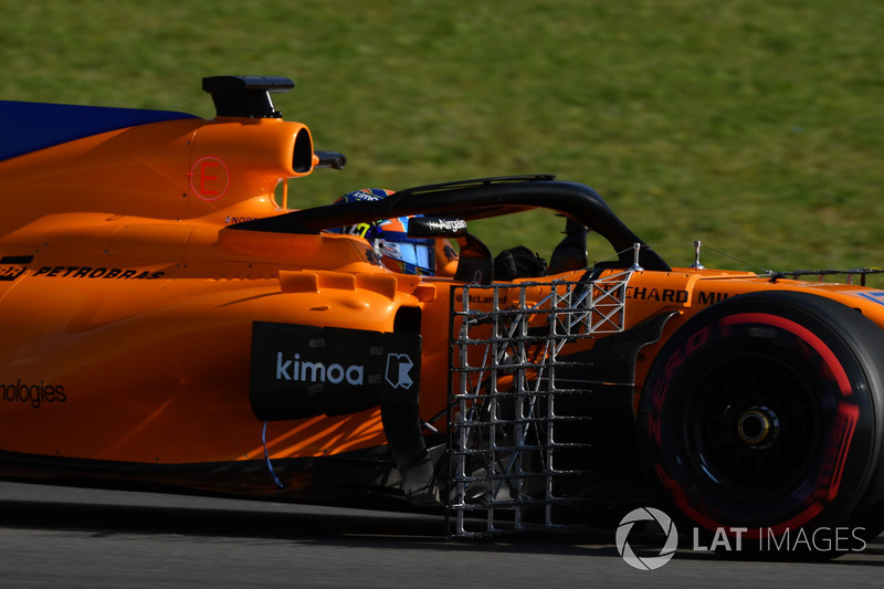 Lando Norris, McLaren MCL33 avec des capteurs aéro