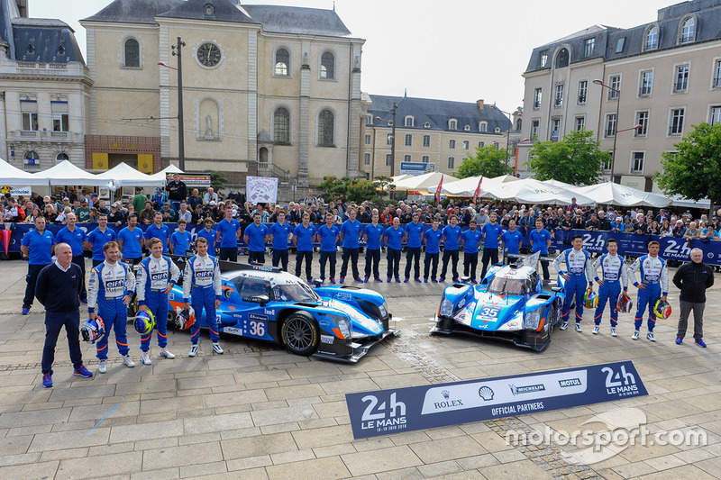 #36 Signatech Alpine A460: Gustavo Menezes, Nicolas Lapierre, Stéphane Richelmi, #35 Baxi DC Racing 