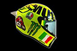 Nuevo casco de Valentino Rossi, Yamaha Factory Racing