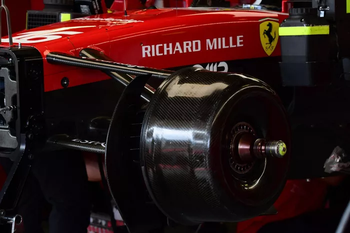 Ferrari car tech detail