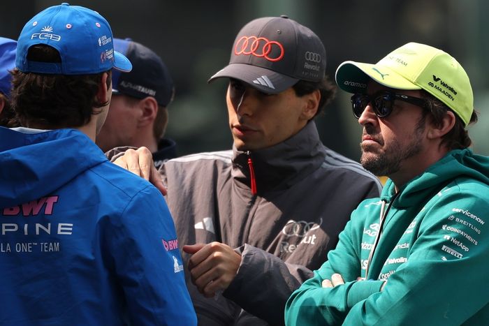 Fernando Alonso, Aston Martin Racing, Gabriel Bortoleto, Audi F1 Team, Franco Colapinto, Alpine