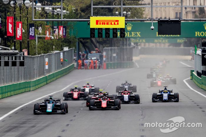 Alexander Albon, DAMS, George Russell, ART Grand Prix