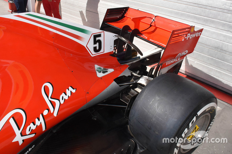 Ferrari SF71H rear wing detail