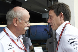 Dr Dieter Zetsche, CEO, Mercedes Benz, Toto Wolff, Executive Director (Business), Mercedes AMG