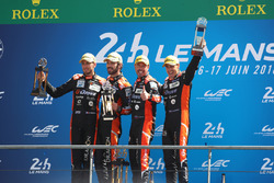 LMP2 podium: winners Roman Rusinov, Andrea Pizzitola, Jean-Eric Vergne, G-Drive Racing